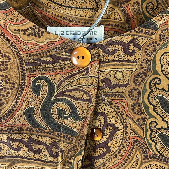 Liz Claiborne 2 Piece Skirt Set‎ Paisley Brown - Picture 4 of 9